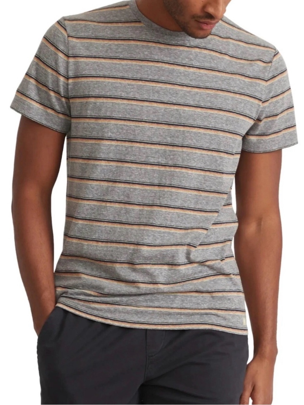 Marine Layer Gray Striped Tshirt
